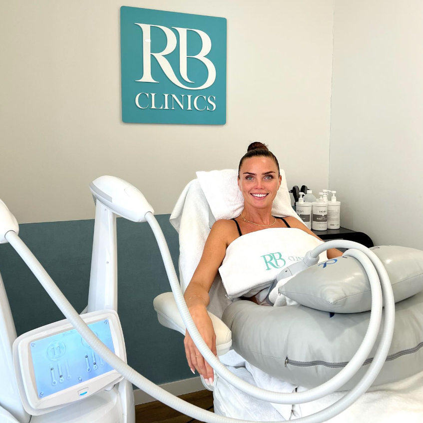 Sarah Liebrechts tijdens haar behandeling bij RB Clinics
